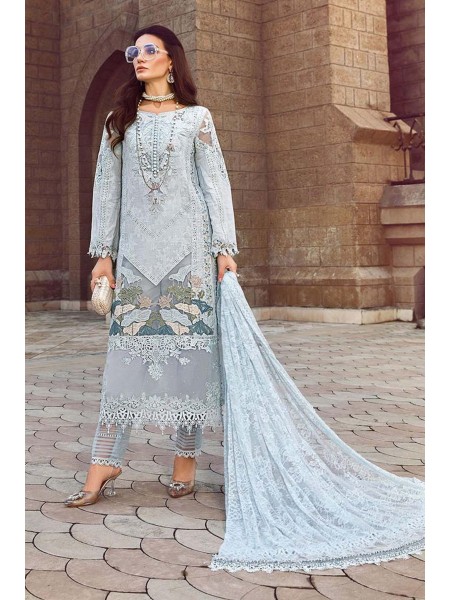 Voyage A Luxe by Maria B Unstitched 3 Piece Luxury Eid Lawn Collection'2023-MVL-07-A