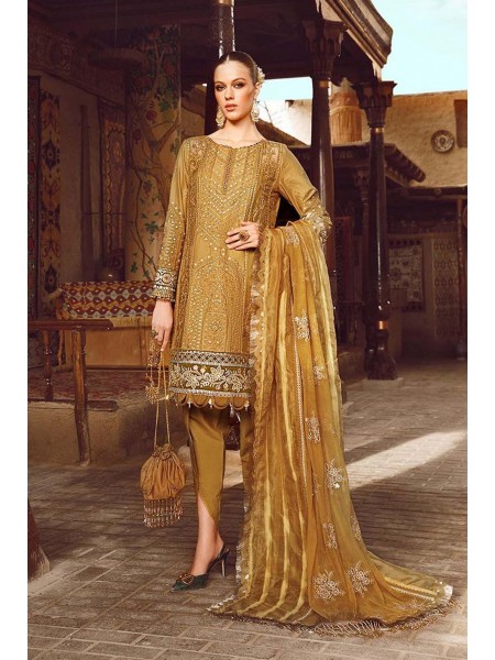 Voyage A Luxe by Maria B Unstitched 3 Piece Luxury Eid Lawn Collection'2023-MVL-11-A