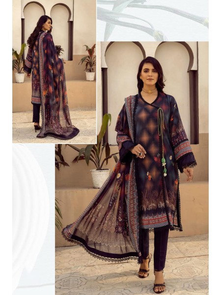 Zarki's Miss Swiss by Riaz Arts Unstitched 3 Piece Printed Lawn Collection'2023-ZS-08