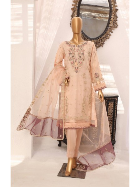 Hz Ready To Wear Embroidered Formal Collection'2023-89-Peach