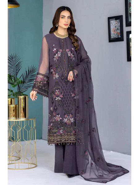 Kuch Khas by Flossie Unstitched 3 Piece Chiffon Vol-13 Collection'2023-K-1308