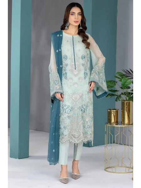 Kuch Khas by Flossie Unstitched 3 Piece Chiffon Vol-13 Collection'2023-K-1309