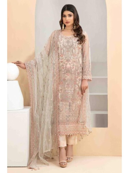 Oriana by Tawakkal Semi Stitched 3 Piece Formal Collection'2023-OR-8247