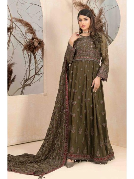 Oriana by Tawakkal Semi Stitched 3 Piece Formal Collection'2023-OR-8249