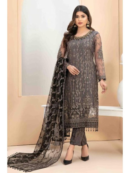 Oriana by Tawakkal Semi Stitched 3 Piece Formal Collection'2023-OR-8252