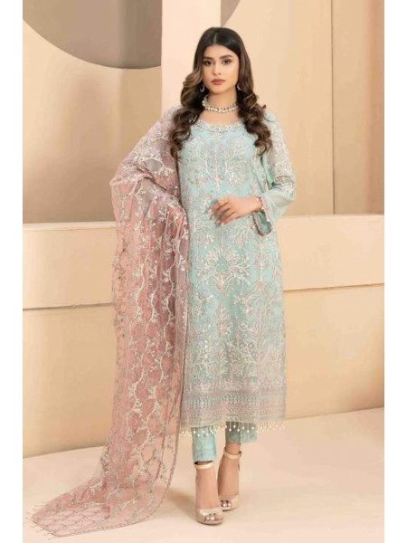 Oriana by Tawakkal Semi Stitched 3 Piece Formal Collection'2023-OR-8253