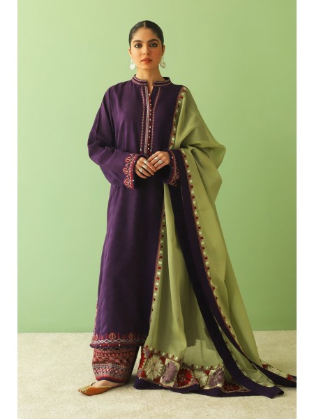 Zara Shahjahan Unstitched 3 Piece Embroidered Lawn Collection'2023-ZSJ-08-B