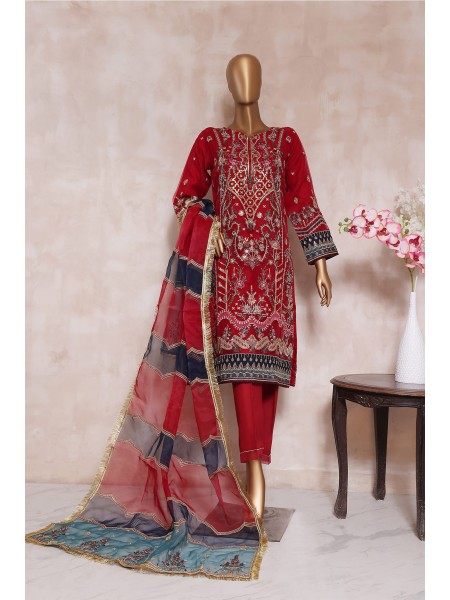 Sada Bahar Stitched 2 Piece Festive Formal Collection'2023-AQ-10-Red