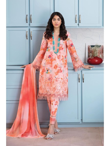 Afrozeh Printskari Unstitched 3 Piece Summer Lawn Collection'2023-ALV4-03