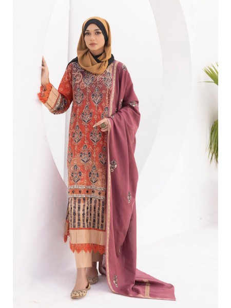 Fadilah by Gul e Zarki Unstitched 3 Piece Lawn Collection'2023-FG-10