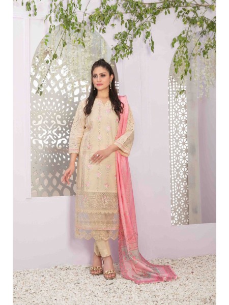 Farasha by Tawakkal Semi Stitched 3 Piece Jacquard Lawn Collection'2023-F-8980