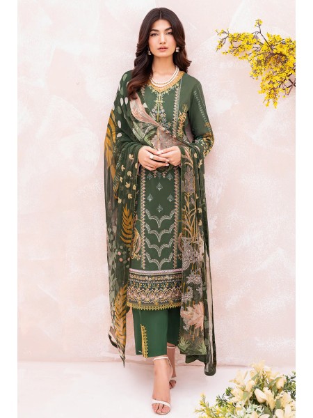 Mashaal by Ramsha Unstitched 3 Piece Luxury Lawn Vol-07 Collection'2023-L-702