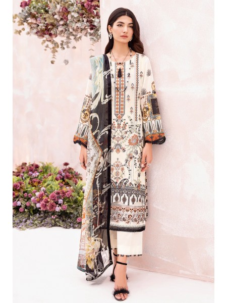 Mashaal by Ramsha Unstitched 3 Piece Luxury Lawn Vol-07 Collection'2023-L-703
