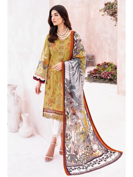 Mashaal by Ramsha Unstitched 3 Piece Luxury Lawn Vol-07 Collection'2023-L-710