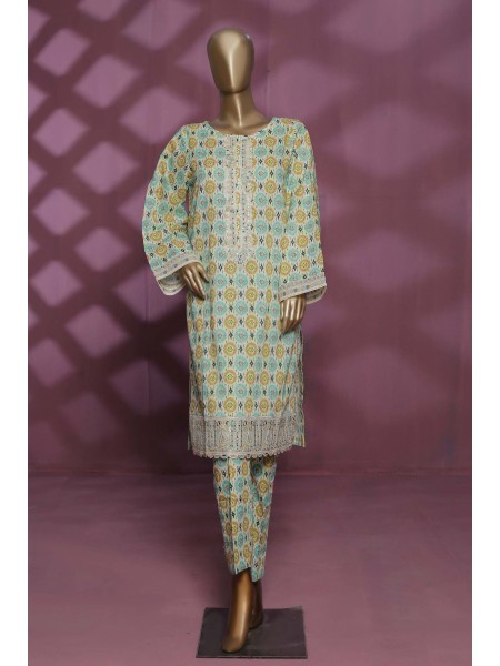 Naz by Bin Saeed Stitched 2 Piece Emb Lawn Collection'2023-SMLSTF-058-Pista