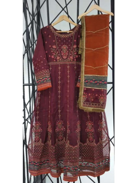Sada Bahar Stitched 2 Piece Festive Formal Collection'2023-Hp-17-Purple