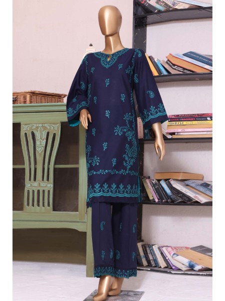 Ziza by Bin Saeed Stitched 2 Piece Emb Summer Vol-01 Collection'2023-CMFT-14A-Blue