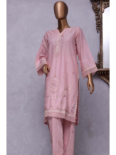 Ziza by Bin Saeed Stitched 2 Piece Emb Summer Vol-01 Collection'2023-CMFT-18A-Pink
