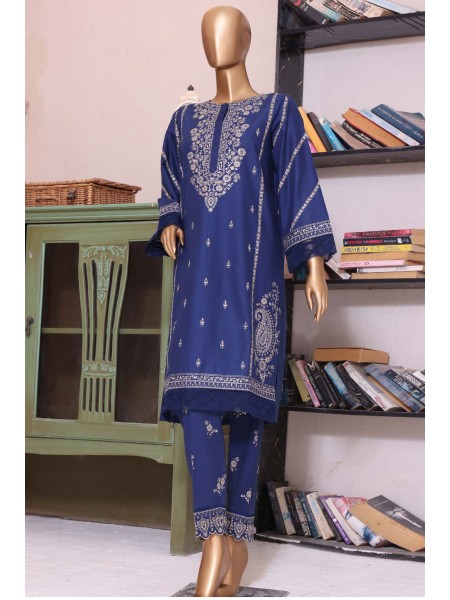 Ziza by Bin Saeed Stitched 2 Piece Emb Summer Vol-01 Collection'2023-CMFT-22-Blue