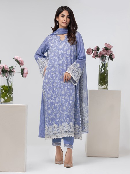 ACE Bahaar Unstitched 3Pc Embroidered Dobby Suit ACE-00413425