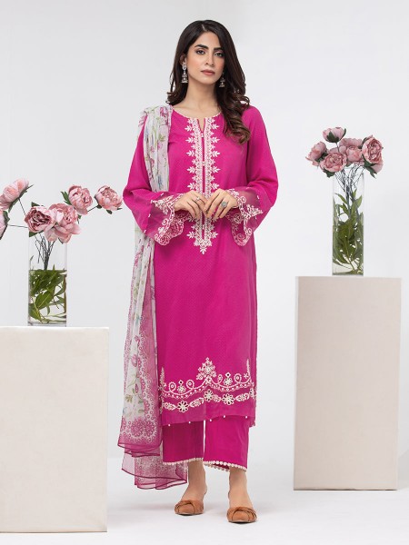 ACE Bahaar Unstitched 3Pc Embroidered Dobby Suit ACE-00413426
