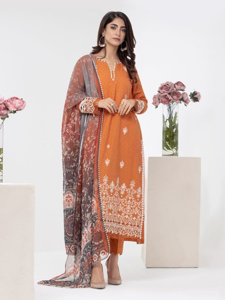 ACE Bahaar Unstitched 3Pc Embroidered Dobby Suit ACE-00413427