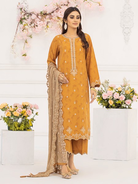 ACE Bahaar Unstitched 3Pc Embroidered Dobby Suit ACE-00413447