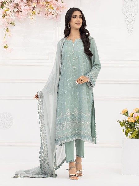ACE Bahaar Unstitched 3Pc Embroidered Dobby Suit ACE-00413449