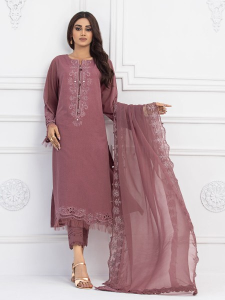 ACE Bahaar Unstitched 3Pc Embroidered Dobby Suit ACE-00413454