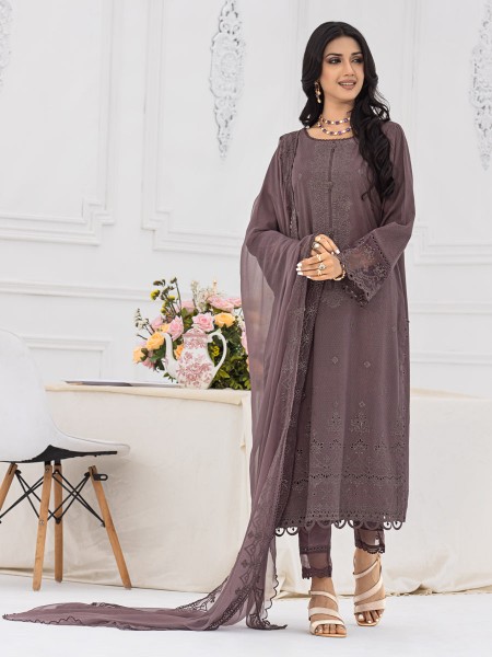 ACE Bahaar Unstitched 3Pc Embroidered Dobby Suit ACE-00413455