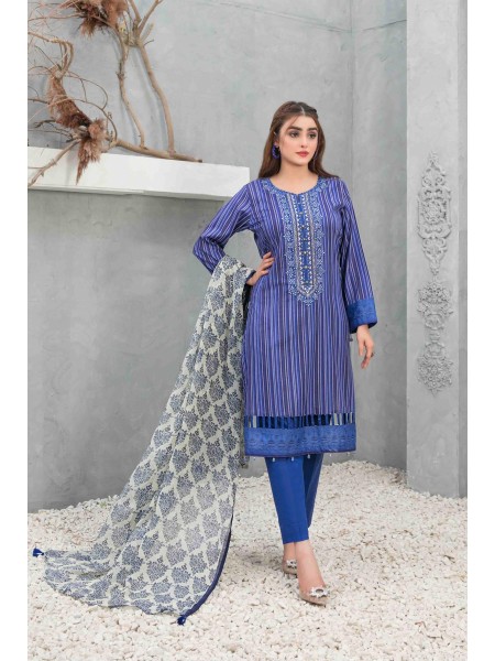 Devina by Tawakkal Stitched 3 Piece Emb Lawn Collection'2023-DVS-8750