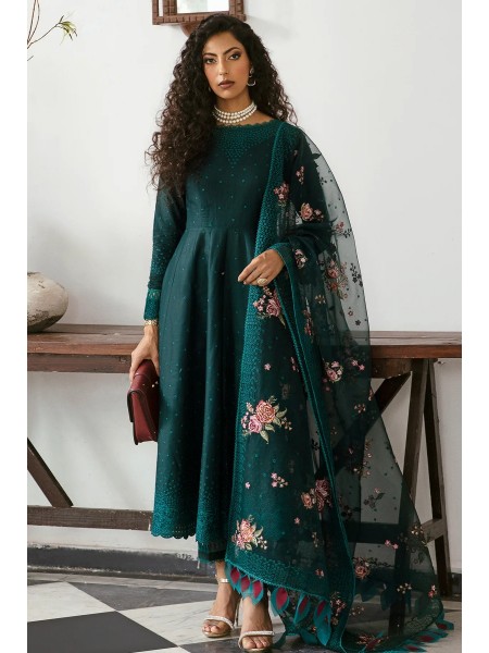 Iris by Jazmin Unstitched 3 Piece Spring Summer Lawn Collection'2023-03-Green Gemstone