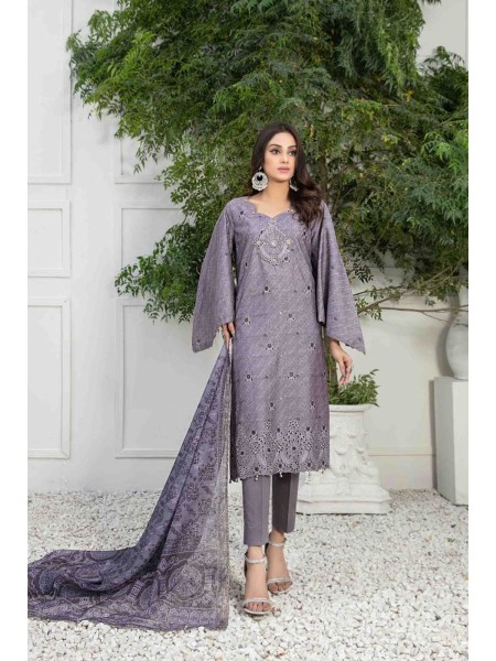 Nairah by Tawakkal Unstitched 3 Piece Broshia Banarsi Lawn Collection'2023-NBB-9279