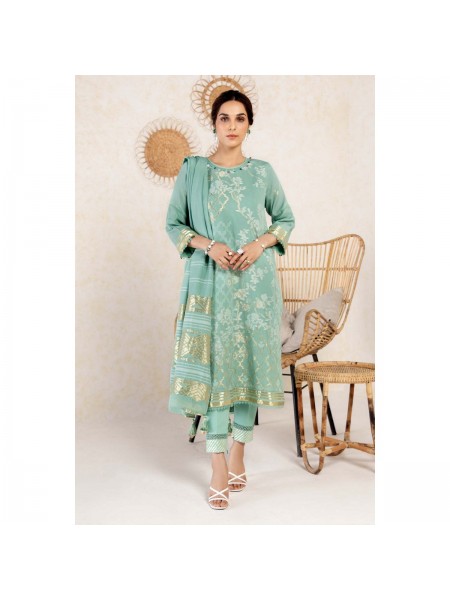 Alkaram Studio Unstitched 3 Piece Printed Jacquard Suit With Jacquard Dupatta JC-13-23-3