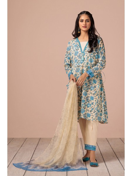 Bonanza Satrangi 3 PIECE Unstitched Lawn Suit SSR233P11
