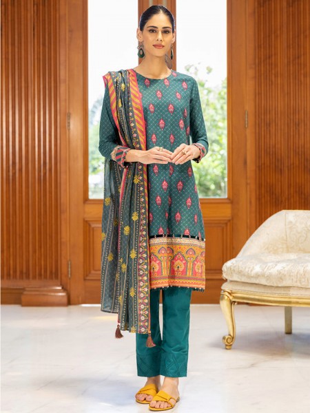 Salitex 3pc Unstitched Printed Lawn Shirt with Printed Embroidered Lawn Dupatta 424370994_PK-2010611513