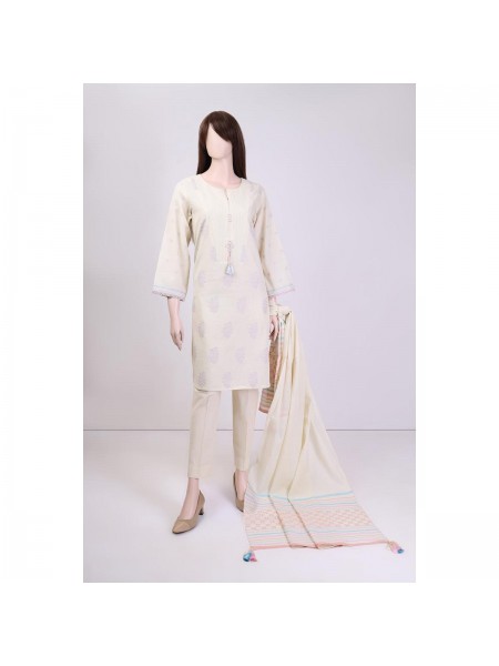 SAYA Jacquard Cotton 3 Piece WUNS-2701 Suit For Women 409657042_PK-1961272375