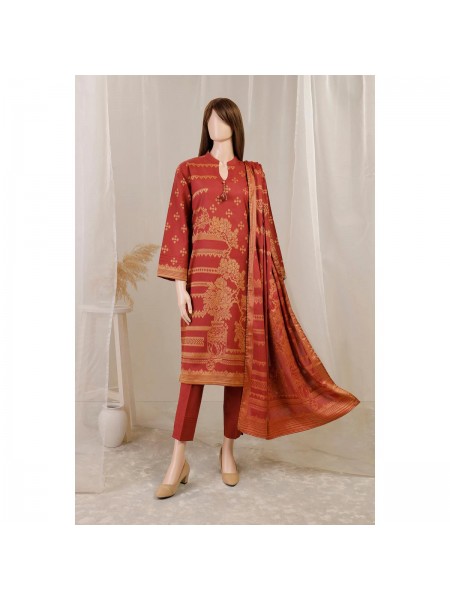 SAYA Unstitched Jacquard Cotton 3 Piece WUNS-2983 Suit For Women 426104522_PK-2022876931