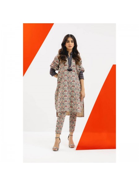 Alkaram Studio Unstitched 1 Pc Printed Khaddar Shirt SLRK-34-23-4-Beige