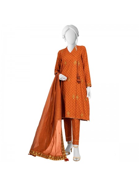 Junaid Jamshed 3 Piece Jacquard Women Unstitched Suit Winter Collection '22 365787359_PK-1818260014