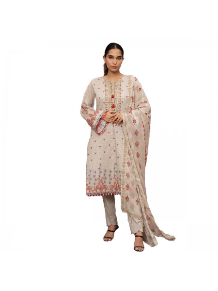 Salitex Unstitched 3 Piece Lawn Embroidered Luxury Suit For Girls And Women 429995844_PK-2047719540