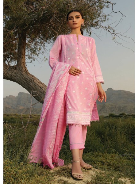 Alkaram Studio 3 Pc Printed Lawn Suit With Lawn Dupatta Unstitched Fabric SFLR-43.1-23-Pink