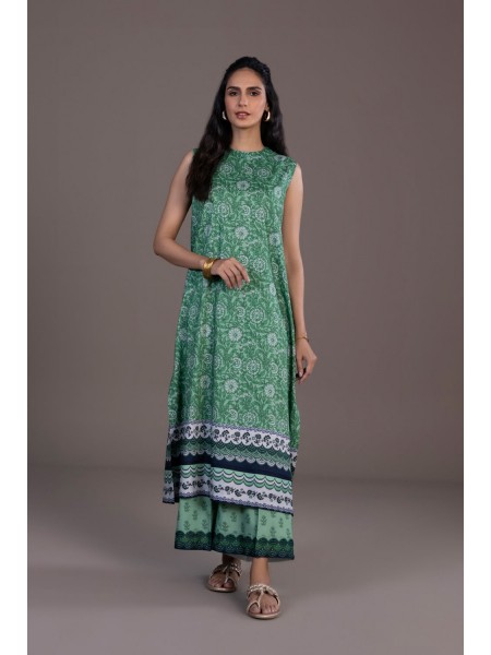 Sapphire Official Unstitched for Women 2 Piece Printed Blended Linen Suit 451267244_PK-2145047102