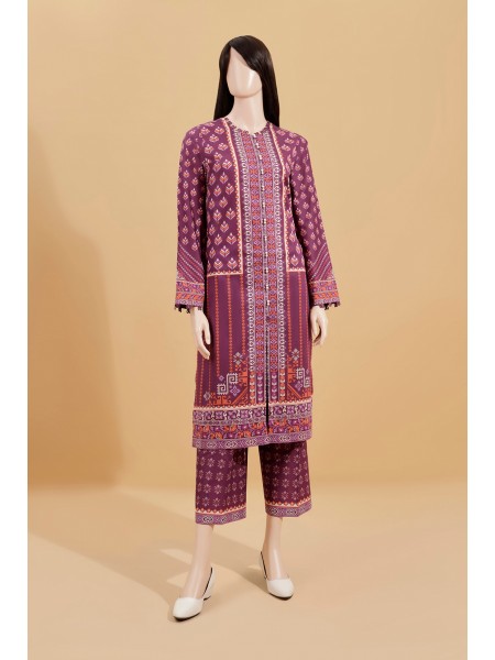 Saya Printed Unstitched Fabric Lawn 2 Piece Shirt Trouser For Woman and Girls 438532377_PK-2122631401