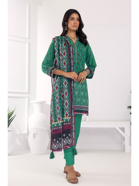 LSM 03 Piece Unstitched Printed Lawn LG-AA-0012