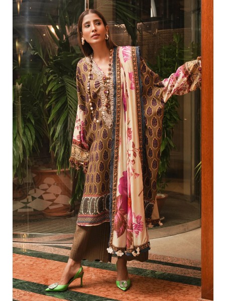 Sana Safinaz Unstitched 3 Piece Luxury Linen - Collection: Muzlin Winter 23 - Design Code: M233-004B-CU