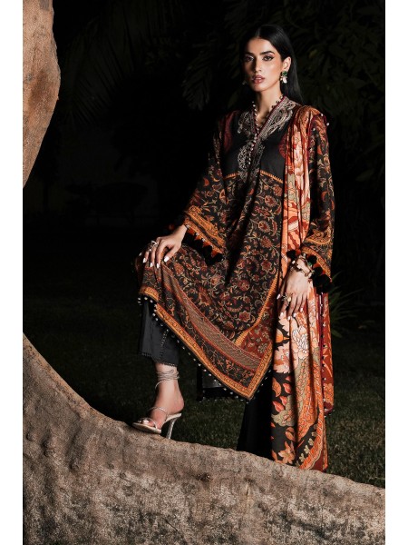 Sana Safinaz Unstitched 3 Piece Luxury Linen - Collection: Muzlin Winter 23 - Design Code: M233-005B-CU
