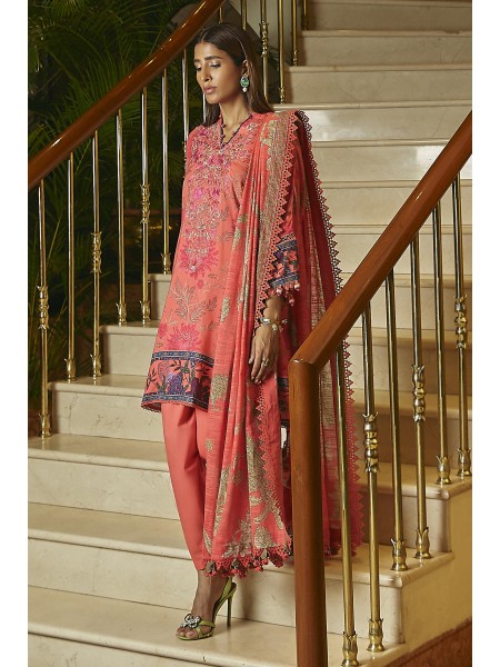 Sana Safinaz Unstitched 3 Piece Luxury Linen - Collection: Muzlin Winter 23 - Design Code: M233-006A-CQ