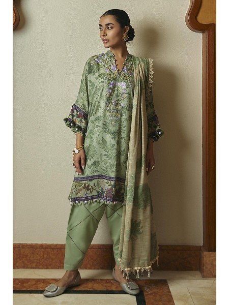 Sana Safinaz Unstitched 3 Piece Luxury Linen - Collection: Muzlin Winter 23 - Design Code: M233-006B-CQ