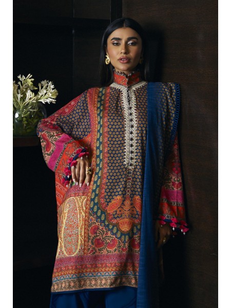 Sana Safinaz Unstitched 3 Piece Luxury Linen - Collection: Muzlin Winter 23 - Design Code: M233-008B-CQ